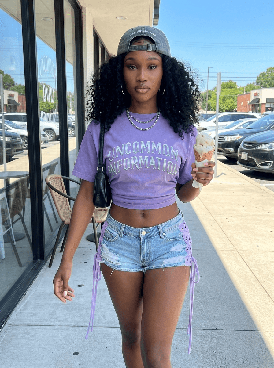 Uncommon Information crop tee