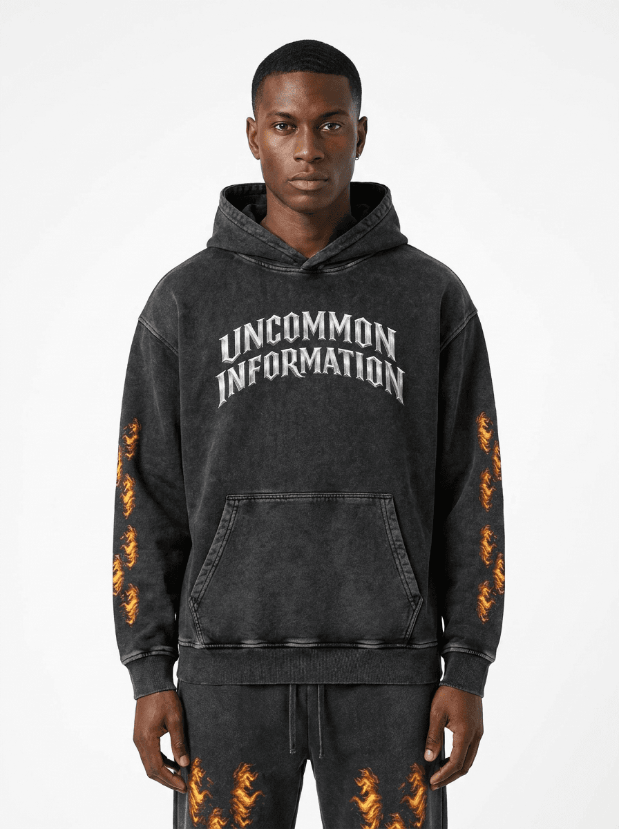 Uncommon Information hoodie, front